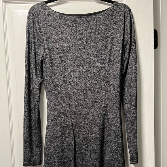 LOFT Long Sleeve Grey Dress -Size S - Picture 4 of 9